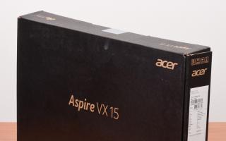 Acer Aspire VX15 – сильная личность
